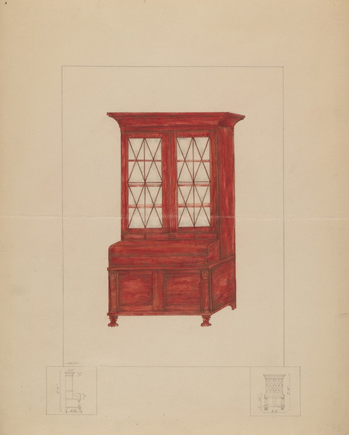 Digital Print - Bookcase by Henry Meyers