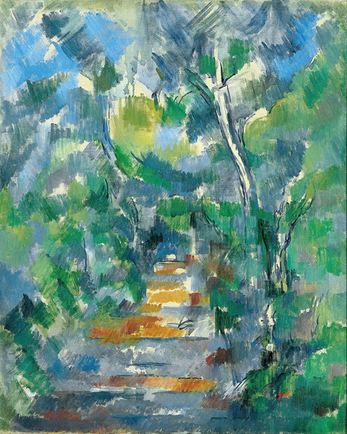 Digital Print - Forest Scene (Path from Mas Jolie to Chteau noir) by Paul Czanne