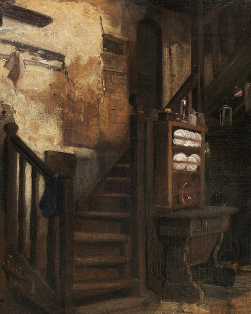 Digital Print - Stiegenaufgang by Johann Sperl