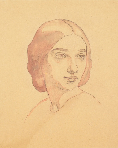 Digital Print - Pr. V. Triik-Martna portree by Nikolai Triik