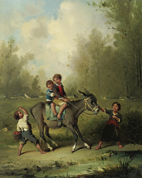 Digital Print - Slight Progress by Franois-Louis Lanfant De Metz