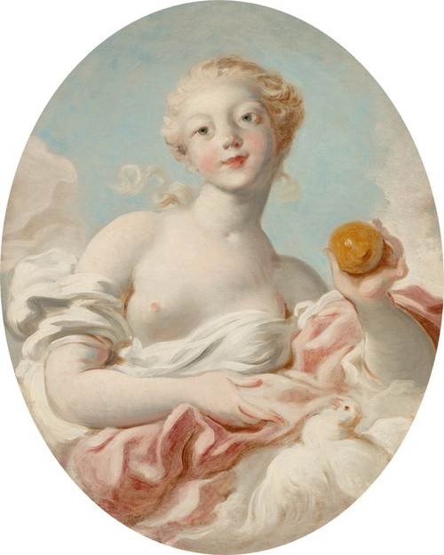 Digital Print - Portrait said to be Mademoiselle Marie-Catherine Colombe as Venus by Jean-Honor Fragonard