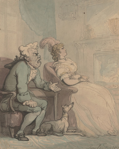 Digital Print - The misunderstanding by Thomas Rowlandson