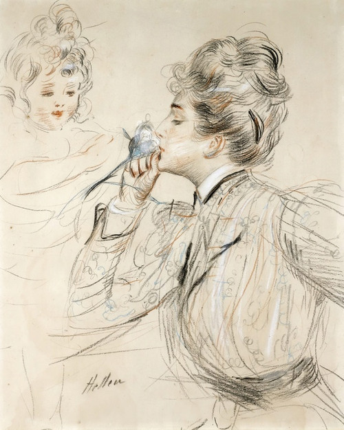 Digital Print - LE PARFUM by Paul Csar Helleu
