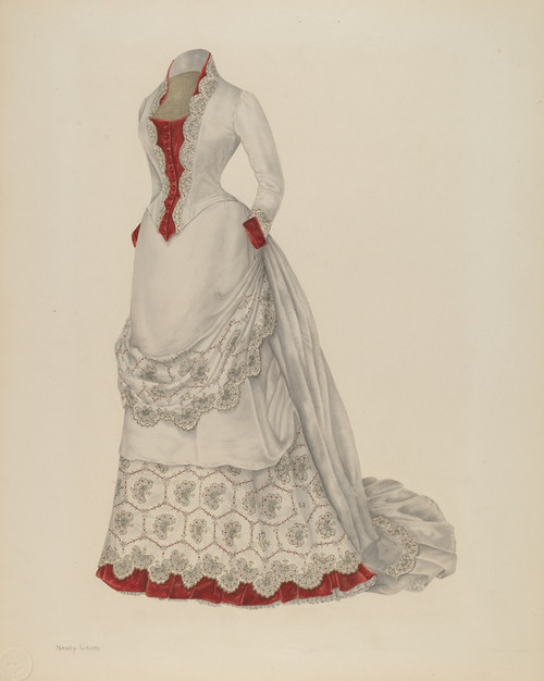 Digital Print - Visiting Dress by Nancy Crimi