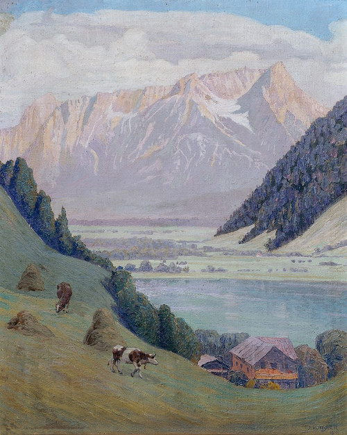 Digital Print - Bergsee by Max Kahrer