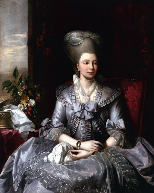 Digital Print - Portrait of Queen Charlotte by Benjamin West