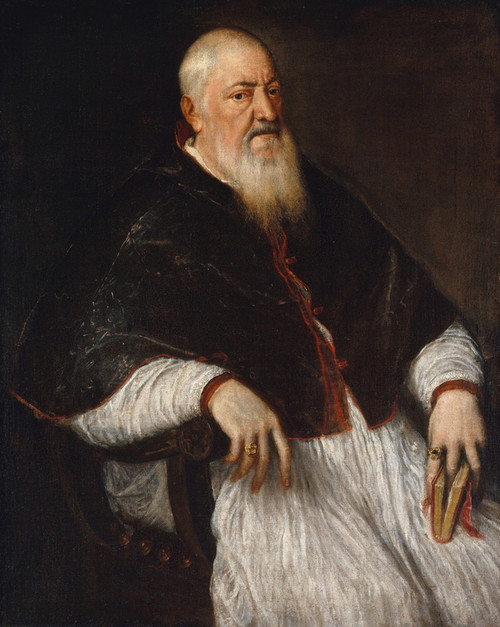 Digital Print - Filippo Archinto (born about 1500, died 1558), Archbishop of Milan by Titian