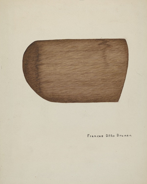 Digital Print - Shaker Bonnet Mold by Francis Bruner