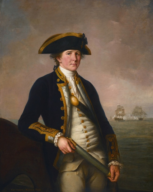Digital Print - Captain Charles Morice Pole by John Francis Rigaud Digital Print - Captain Charles Morice Pole by John Francis Rigaud