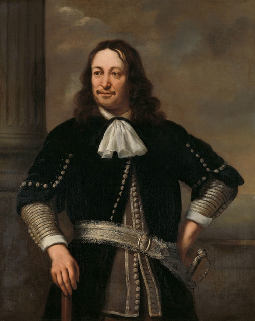 Digital Print - Portrait of a Naval Officer, probably Vice-Admiral Aert van Nes (1626-1693) by Ferdinand Bol