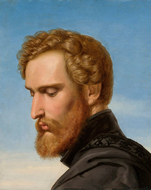 Digital Print - Portrait of Heinrich Heinlein, painter, as a knight of Schellenberg by Zofia Szymanowska-Lenartowicz