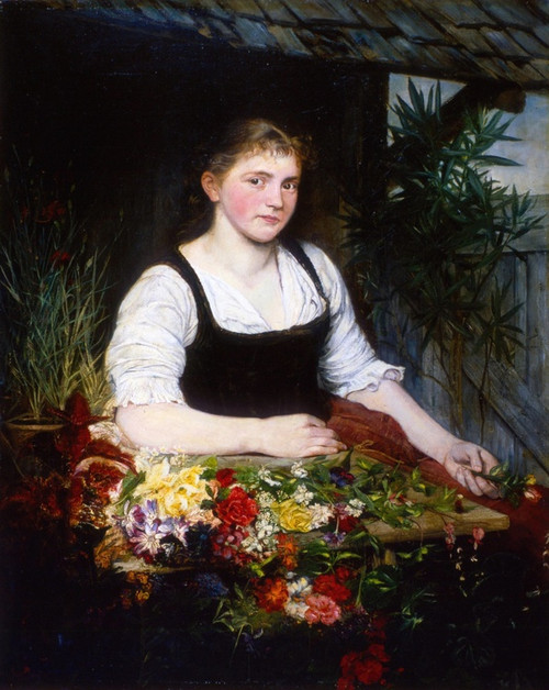 Digital Print - Fischersfrau von Frauenchiemsee by Christian Maximilian Baer