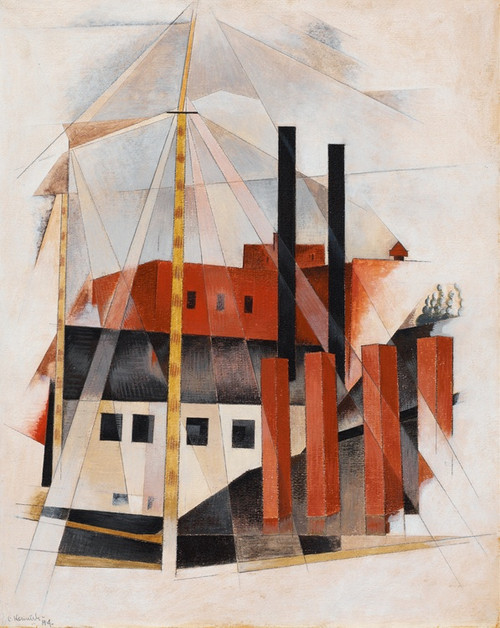 Digital Print - Piano Mover's Holiday by Charles Demuth