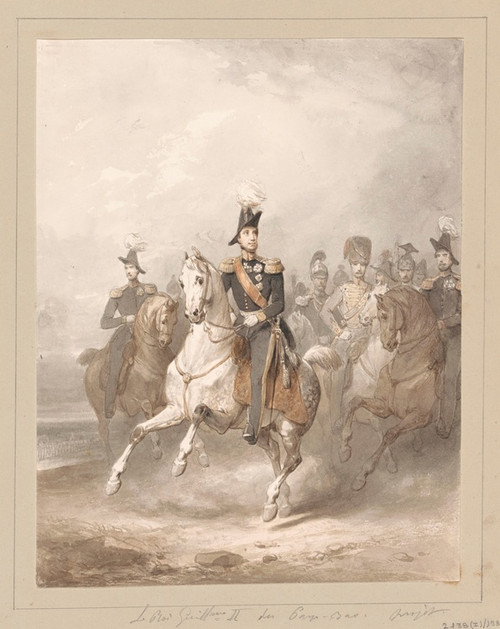 Digital Print - Equestrian Portrait of King William lI by Nicaise De Keyser
