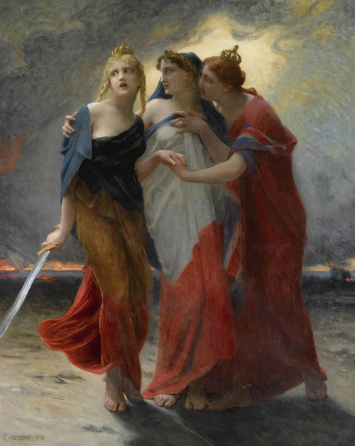 Digital Print - La Belgique, La France Et L'angleterre Devant L'invasion Allemande by Guillaume Seignac