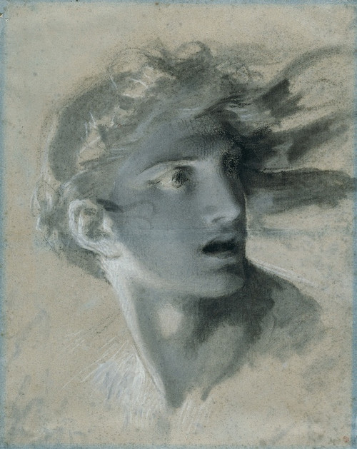 Digital Print - Head of Vengeance by Pierre-Paul Prud'hon Digital Print - Head of Vengeance by Pierre-Paul Prud'hon