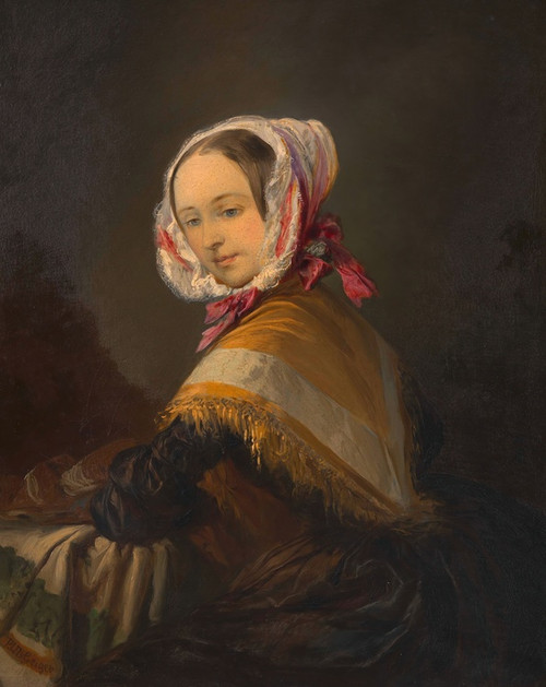 Digital Print - Theresia Elisabeth Kornhusl (Gattin des Knstlers) by Peter Johann Nepomuk Geiger