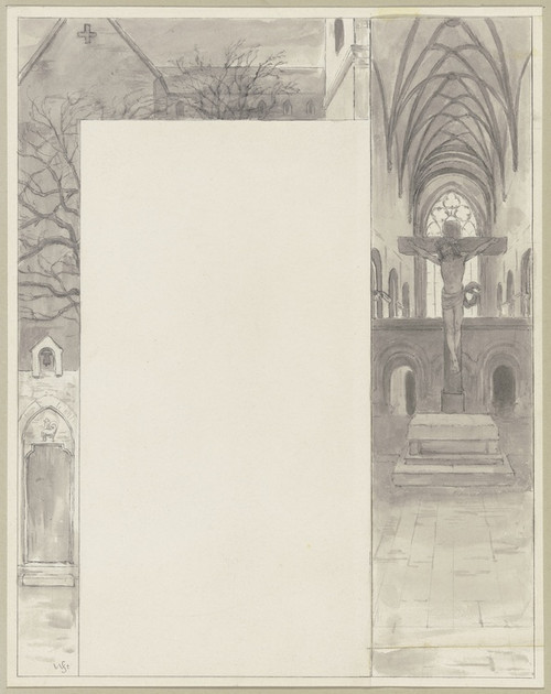 Digital Print - Maulbronn monastery by Wilhelm Steinhausen
