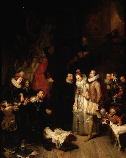 Digital Print - Albert and Isabella visit the studio of Peter Paul Rubens by Edouard Dujardin