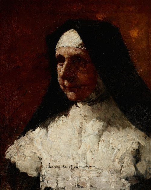 Digital Print - Study of a Nun by Olga Boznanska