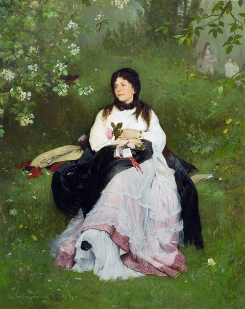 Digital Print - A spring fairy tale by Gabriel von Max