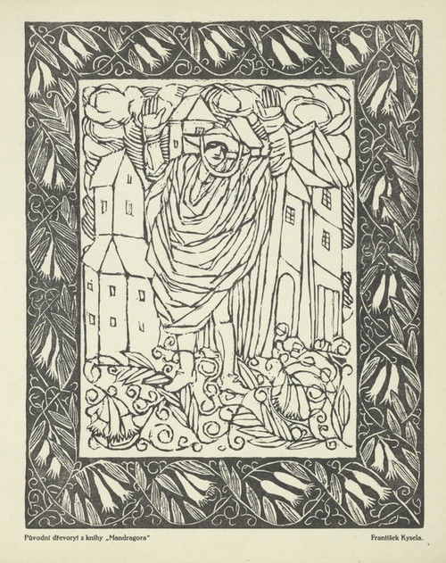 Digital Print - Frantiek Kysela; Pvodn devory z knihy 'Mandragora' by Josef apek
