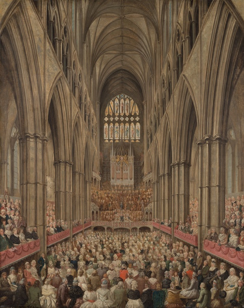 Digital Print - Interior View of Westminster Abbey on the Commemoration of Handel, Taken from the Manager's Box by Edward Edwards