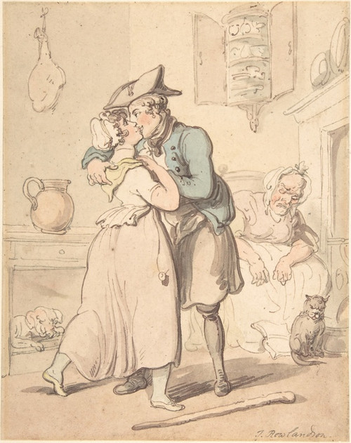 Digital Print - The Sailor's Return from Active Service by Thomas Rowlandson