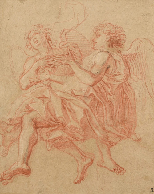 Digital Print - Two angels by Antoine Coypel