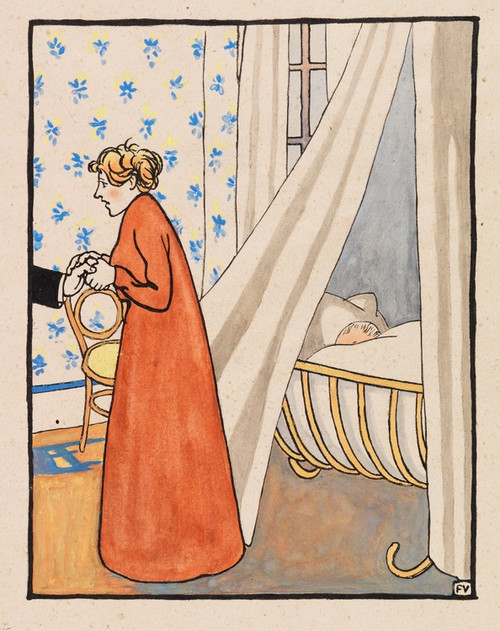 Digital Print - Docteur, c'est du lait garanti!  Une seule goutte, et je n'en rponds plus! by Flix Vallotton