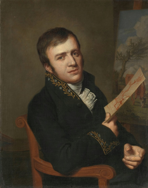 Digital Print - Jan (Baptist) Kobell II (1778-1814), Painter, in the Uniform of a Member of the Royal Institute of Science, Literature and the Fine Arts by Willem Bartel van der Kooi