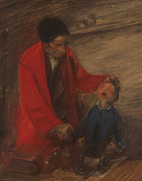 Digital Print - Beim Landarzt by Wilhelm Busch