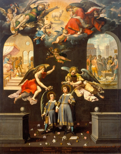 Digital Print - Saint Justus And Saint Pastor by Jos Jurez