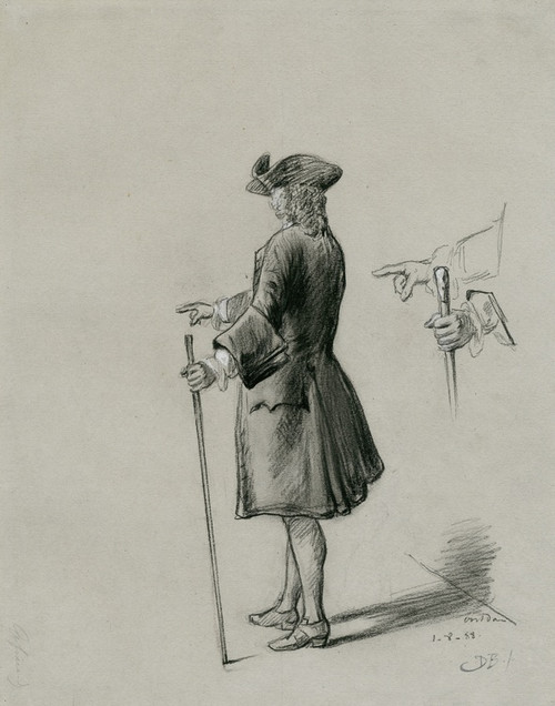 Digital Print - Oostdam, a character from Jacob van Lennep's Ferdinand Huyck by David Bles