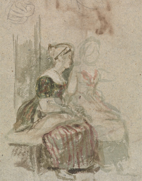 Digital Print - Study for 'The Penny Wedding' by Sir David Wilkie