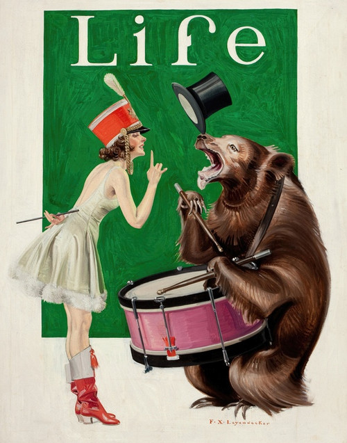 Digital Print - The Balance of Power by Frank Xavier Leyendecker