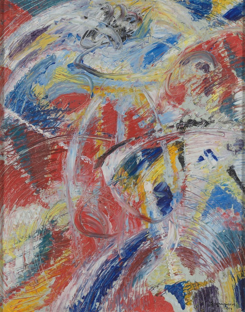 Digital Print - Development of a Theme in Red: Carnival by Jules Schmalzigaug