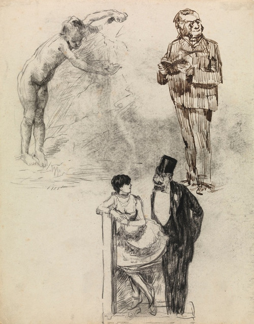 Digital Print - The Little Fountain and Other Figures by James Ensor