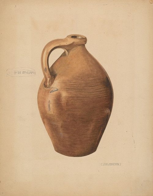 Digital Print - Demi-John Pottery by John Jordan