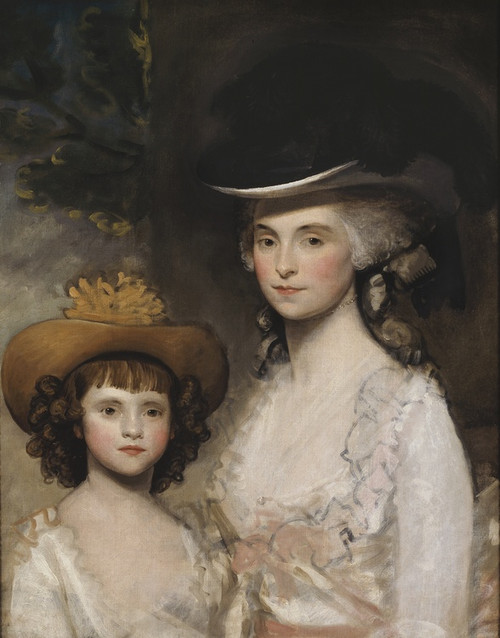 Digital Print - Mrs. Blades and her Daughter by Gilbert Stuart