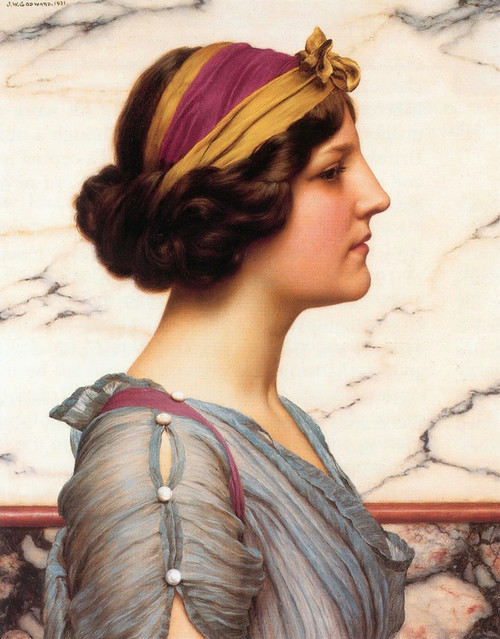 Digital Print - Megilla by John William Godward