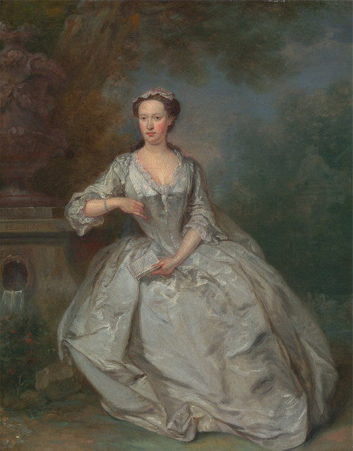 Digital Print - A Lady with a Book by Bartholomew Dandridge