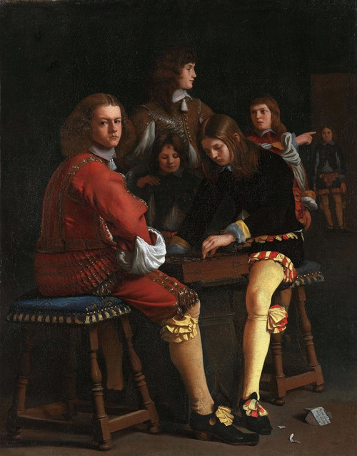 Digital Print - The Draughts Players by Michael Sweerts Digital Print - The Draughts Players by Michael Sweerts