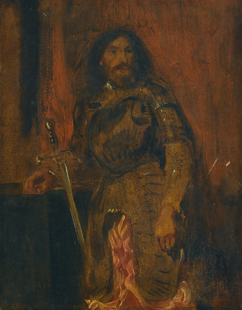 Digital Print - Etude De Vicentinien Armure by Eugne Delacroix