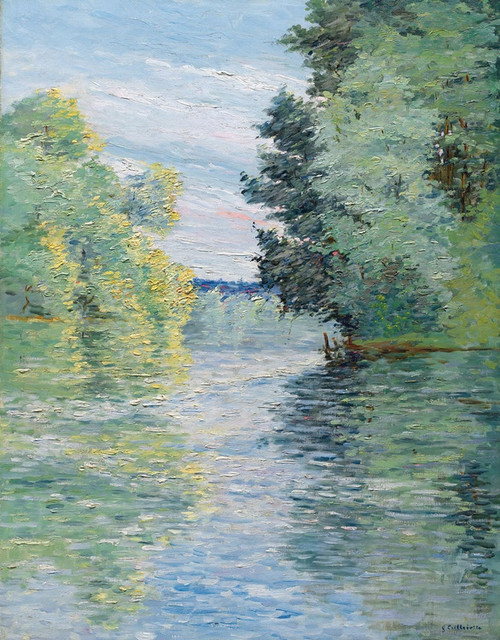 Digital Print - Le Petit bras de la Seine  Argenteuil by Gustave Caillebotte