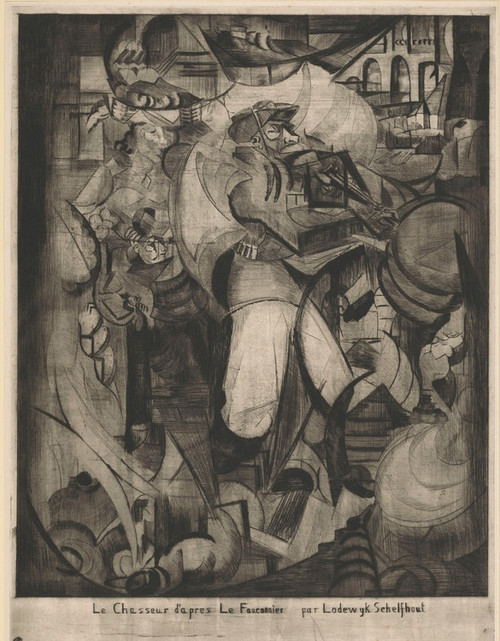 Digital Print - Prent, after Henri Victor Gabriel Le Fauconnier by Lodewijk Schelfhout
