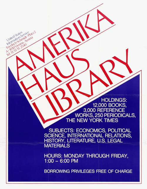 Digital Print - Amerika Haus Library by U.S. Information Agency