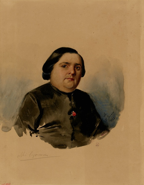 Digital Print - Portrait de l'abb Coquereau. by Mathilde Bonaparte