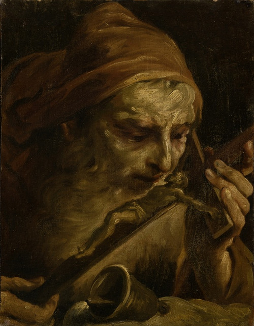 Digital Print - Anthony the Abbot Kissing the Crucifix by Giuseppe Maria Crespi